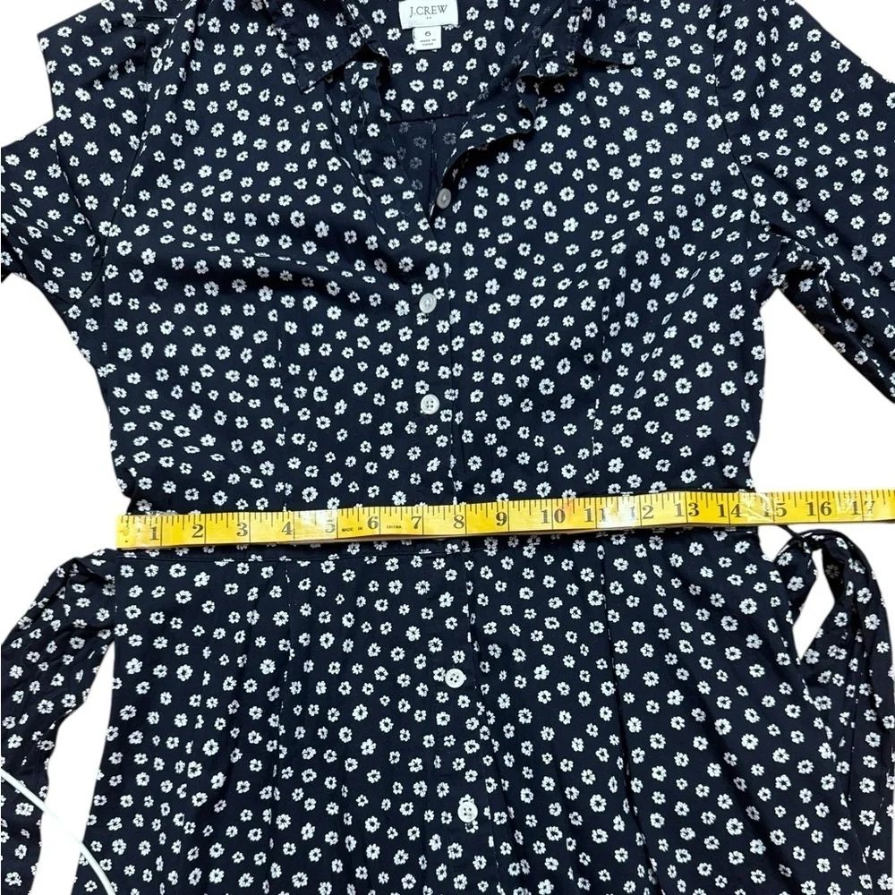 J.crew. Shirt dress with tie waist in organic cotton poplin.